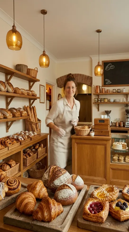 The bakery photo reframed to a tall 9:16 version